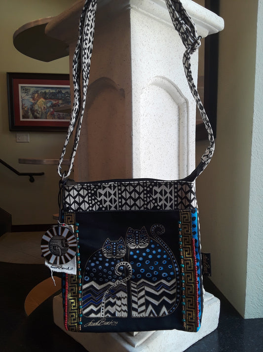 Polka dot cat crossbody