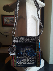 Polka dot cat crossbody